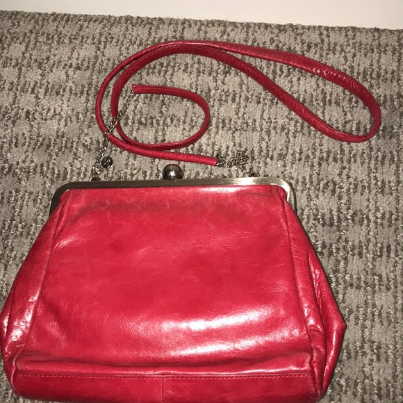 Hobo cross body purse, darling details, beautiful red color with silver trim! - Picture 2 of 9